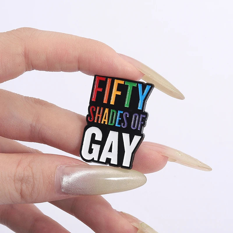 LGBTQ Pride Collect You Are Safe With Me Enamel Pins Rainbow Spaceship UFO Shield Cat Brooches Lapel Badges Jewelry Lover Gifts