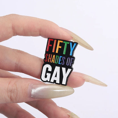 LGBTQ Pride Collect You Are Safe With Me Enamel Pins Rainbow Spaceship UFO Shield Cat Brooches Lapel Badges Jewelry Lover Gifts