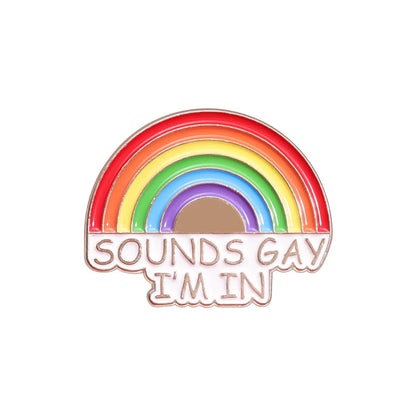 LGBTQ Pride Collect You Are Safe With Me Enamel Pins Rainbow Spaceship UFO Shield Cat Brooches Lapel Badges Jewelry Lover Gifts