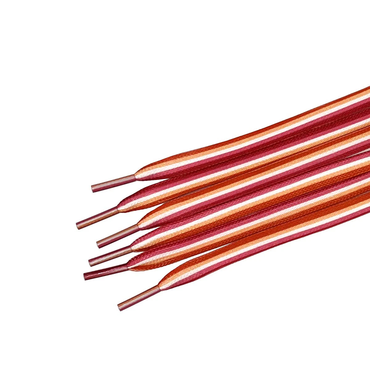 Lesbian Sunset Flag Striped Shoelaces - LGBTQ Accessories for Pride Parades & Events, Fits Boots, Sneakers & More!