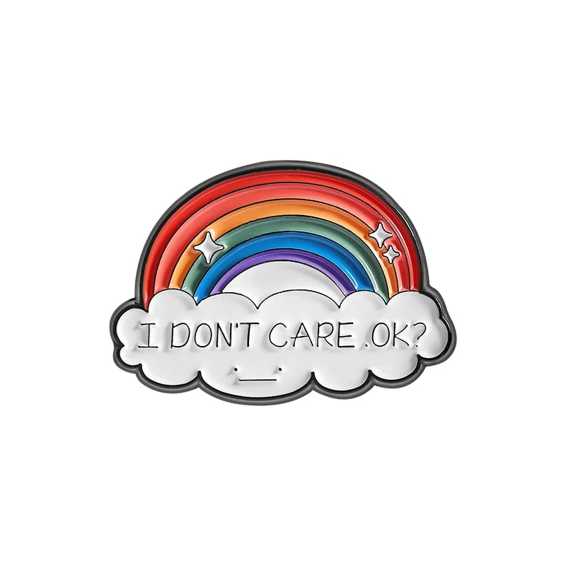LGBTQ Pride Collect You Are Safe With Me Enamel Pins Rainbow Spaceship UFO Shield Cat Brooches Lapel Badges Jewelry Lover Gifts