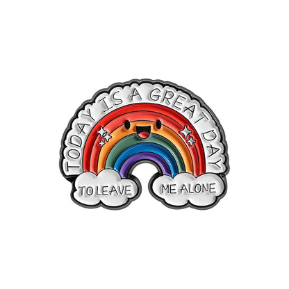 LGBTQ Pride Collect You Are Safe With Me Enamel Pins Rainbow Spaceship UFO Shield Cat Brooches Lapel Badges Jewelry Lover Gifts