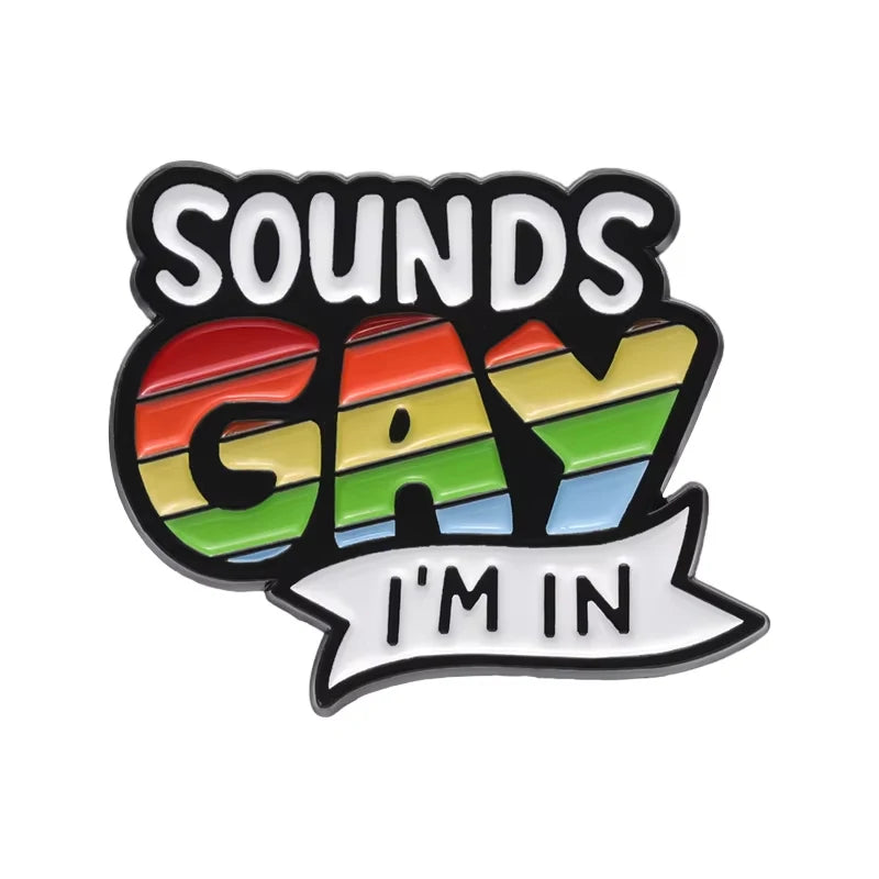 LGBTQ Pride Collect You Are Safe With Me Enamel Pins Rainbow Spaceship UFO Shield Cat Brooches Lapel Badges Jewelry Lover Gifts